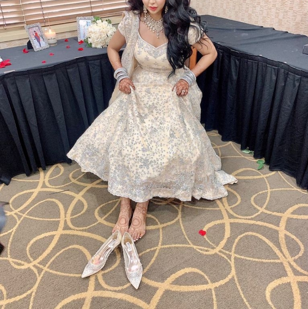 Stunning champagne lehenga